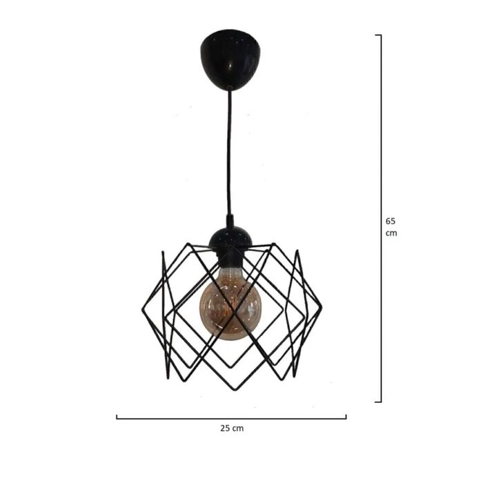 Полилей метал, Multi square 25x25 см.(без стъкло)
