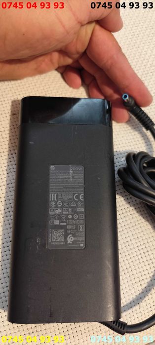 alimentator incarcator HP 19.5v 10.3A 200w mufa subtire albastra pin