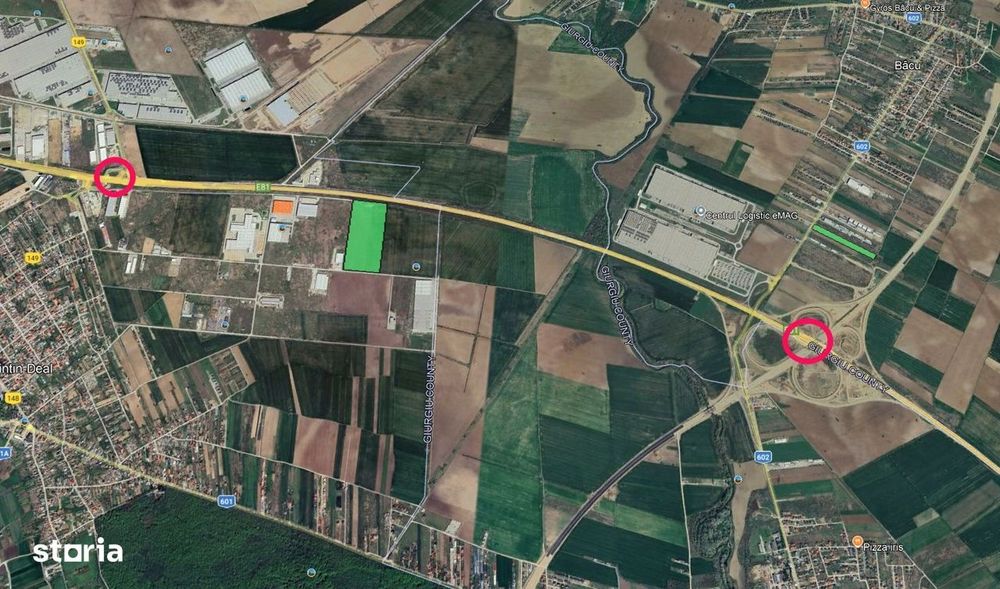 Teren cu PUZ destinatie logistica Bolintin Deal A1