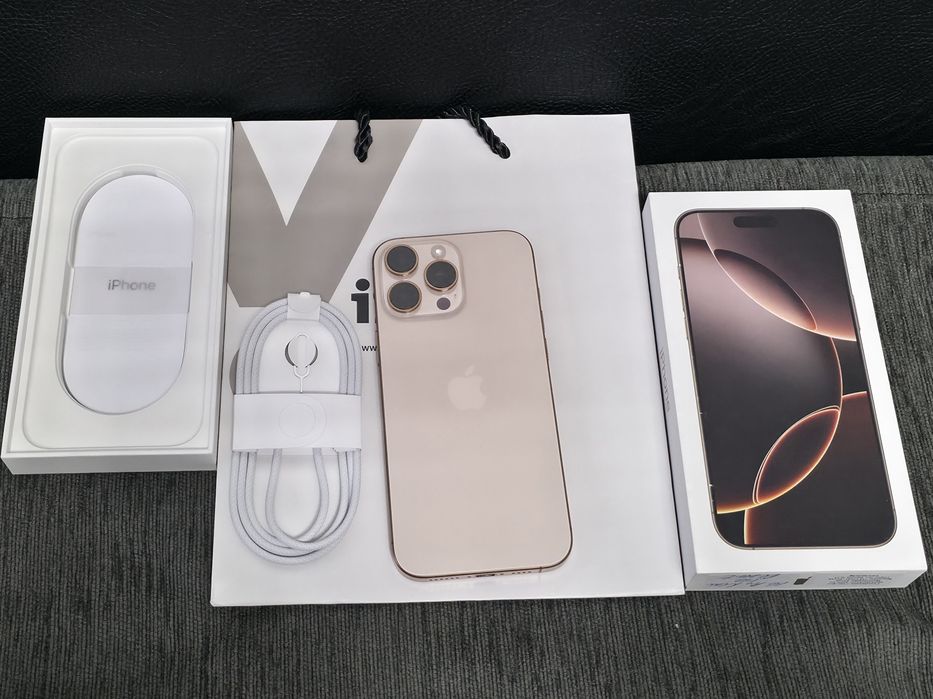 КАТО НОВ 512GB iPhone 16 Pro Max iStyle Гаранция 2027г. Desert