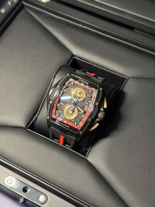 Cvstos Challenge Chrono GMT Black Steel / Red Dial – Limited Edition – 41мм – 2026 – Пълен комплект