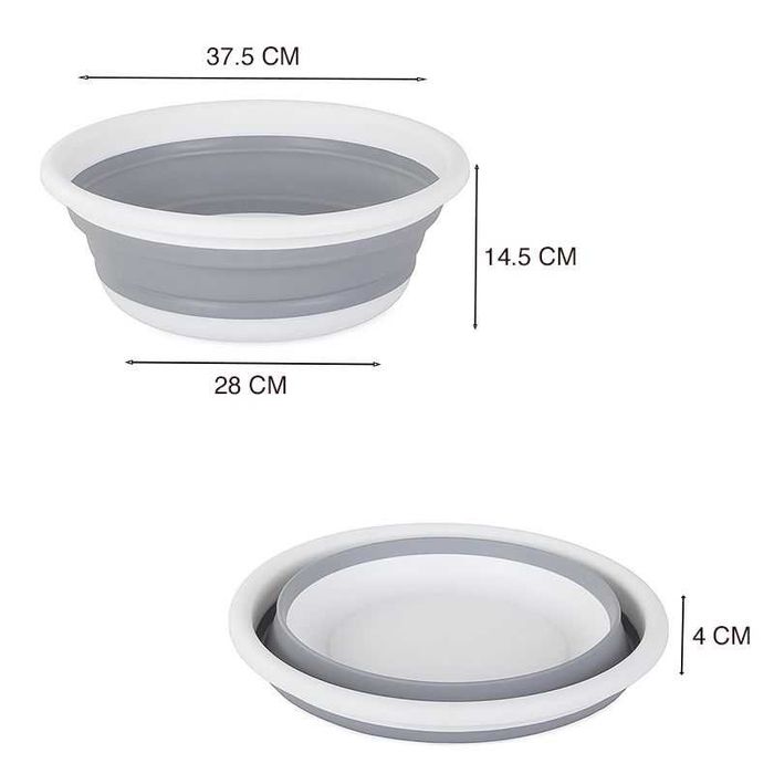 Сгъваем умивалник, кръгъл, 9 литра