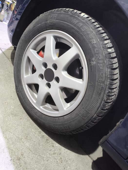 Лети джанти 14 цола  за VW с зимни гуми SEMPERIT Master-Grip 2