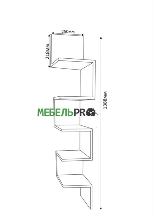 Полка угловая