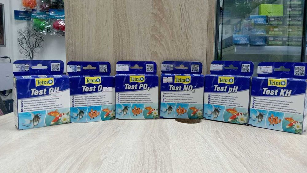Тесты для аквариума Tetra в ассортименте