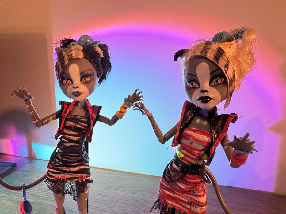 Papusi Monster High Meowlody si Purrsephone stare foarte buna