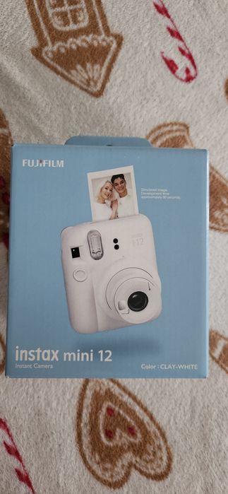 Fujifilm Instax Mini 12 Aparat Foto Instant Clay White, nou