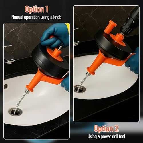 Спирала за отпушване 10м с бормашина и ръкавици