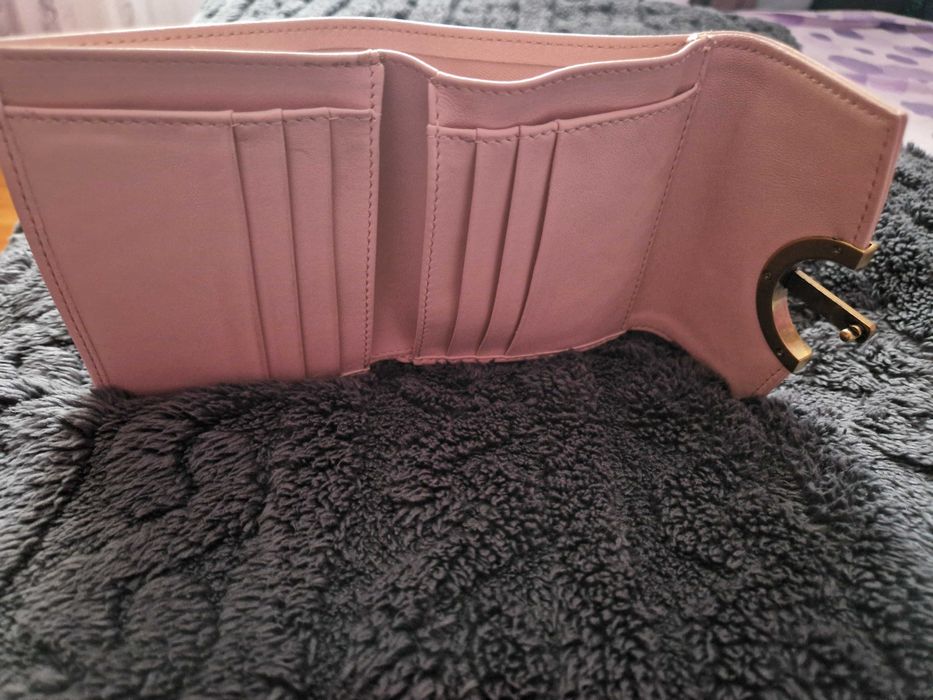 Portofel Musette piele roz pudrat