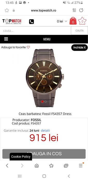 Set ceasuri Fossil El&Ea