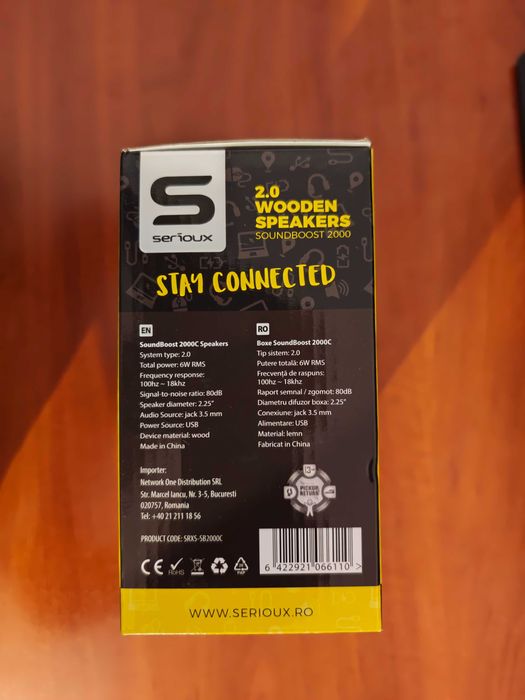 Boxe 2.0 Serioux SoundBoost 2000C, 6W, USB