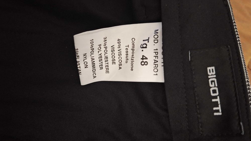 Pantaloni smart casual slim fit Bigotti 48