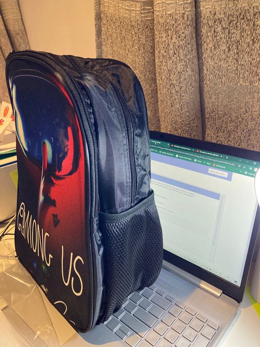 Ghiozdan scolar pentru copiii Among us(CADOU DE SARBATORI)