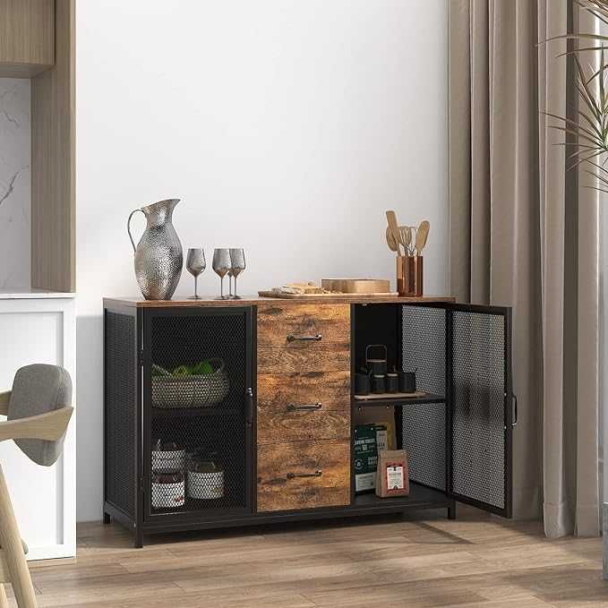 ПРОМОЦИЯ Универсален шкаф с метална рамка – 120x40x80 - 10FJGSST01OK