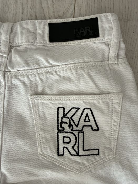 Бели дънки Karl Lagerfeld