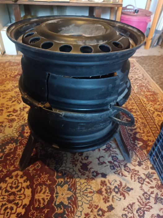 Печка огнище от джанти.