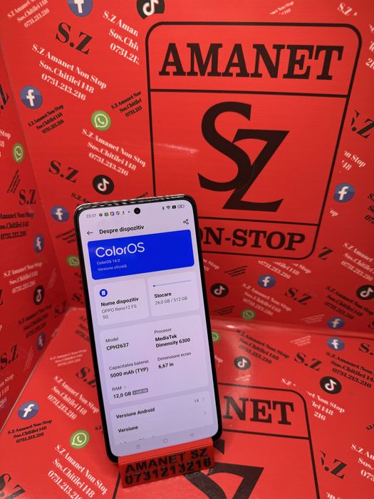 Oppo Reno 12 FS 5G Amanet SZ Non Stop