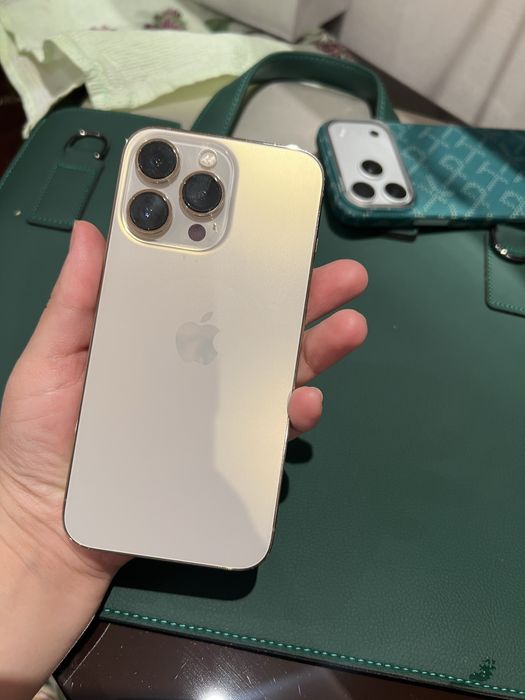 IPhone 13 Pro 128 xotira gold.