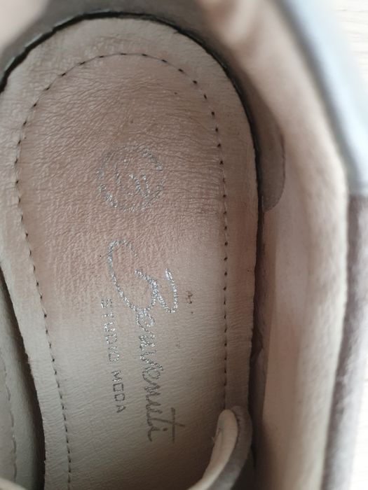 BENVENUTI Sneakers Tenisi dama piele naturala gri marime 37 Curier OLX