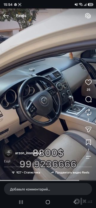 Mazda cx9 sotuvda