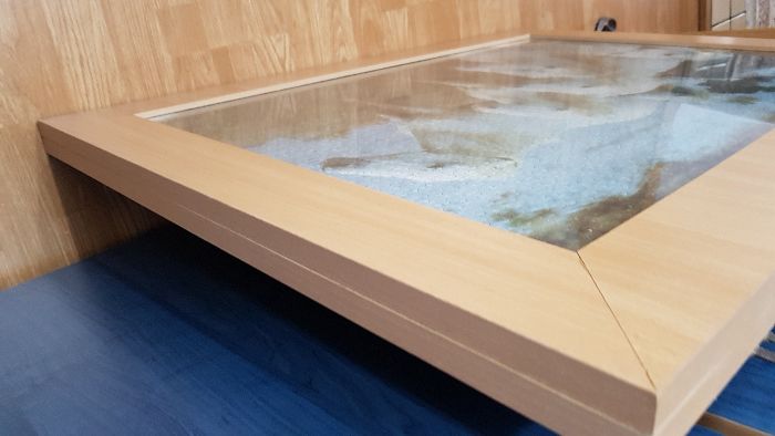 Rama pal melaminat + sticla 950x735 mm