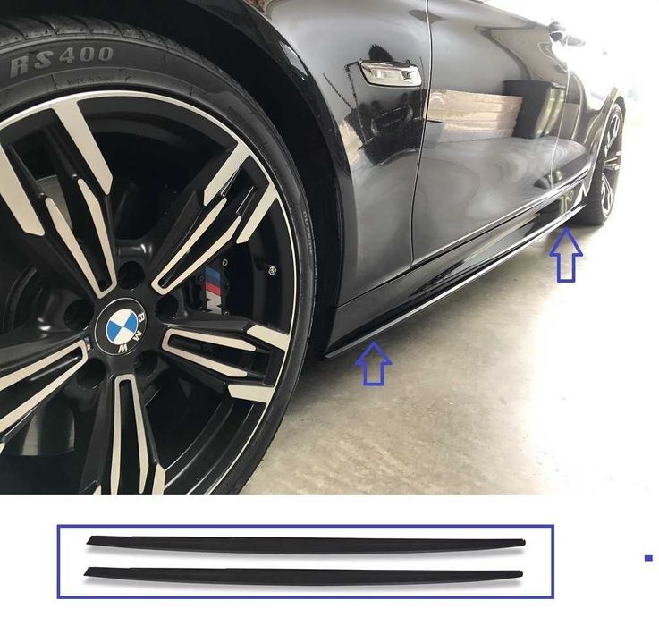 Adaos praguri BMW Seria M5 F10 F11 M-Pachet 2011-2014 negru lucios