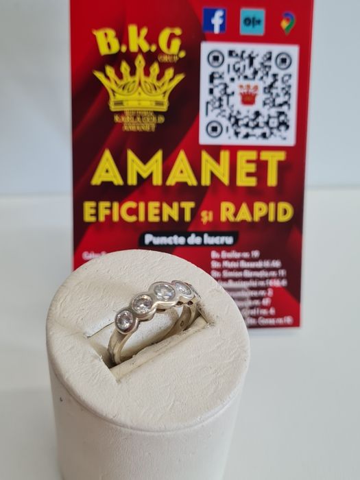 Inel din aur de 14k cu briliante Amanet BKG