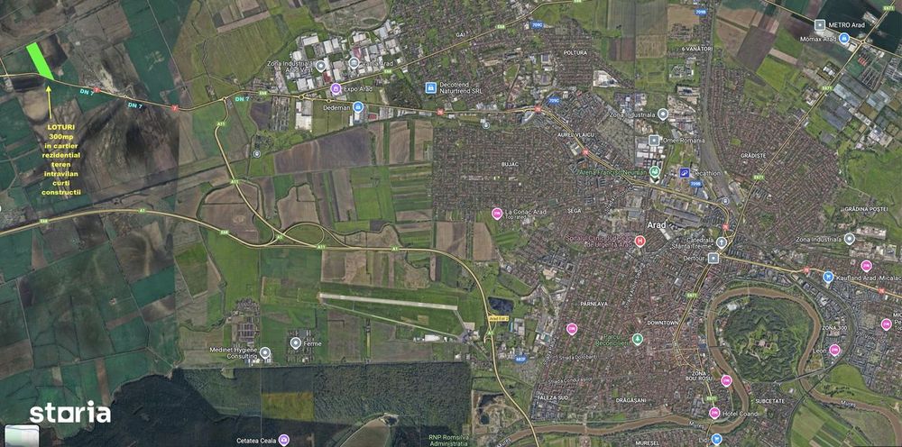 Loturi teren intravilan oraș Arad - Hanul de la Răscruce, RATE!