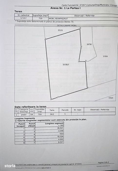 Teren de vânzare în Ciorogârla  Str. Miron Cristea toate utilitatile