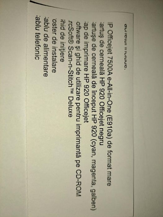 Imprimanta officejet 7500A