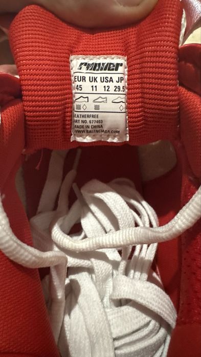 Balenciaga Runners Бяло Червено