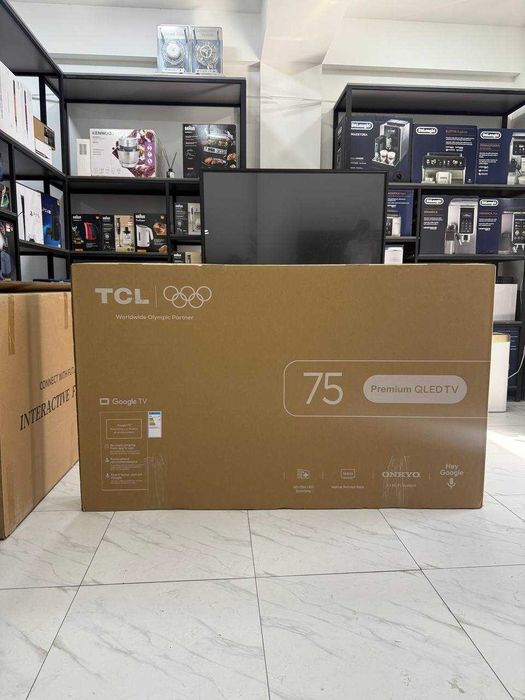 Телевизор TCL 75 4K Premium QLED два пульта дистанционного управления