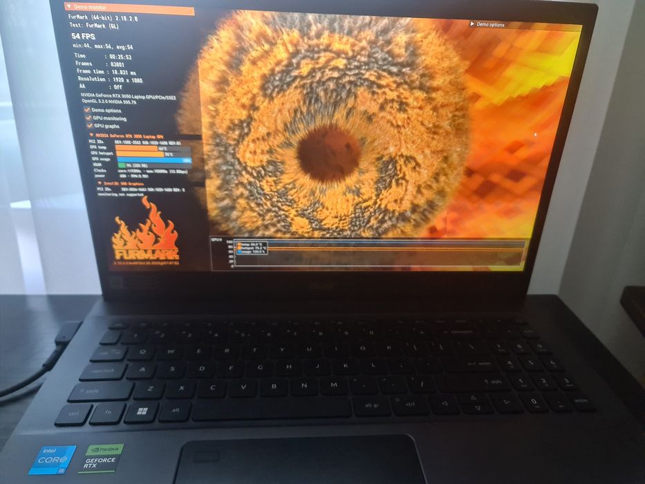 Acer aspire (12450-h, rtx 3050) + garantie
