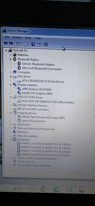 Vând laptop Lenovo - Intel Core  i5