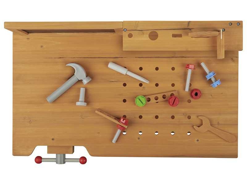 НОВИ! Детска дървена работилница с инструменти и черна дъска