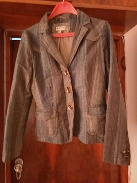 Дамско дънково  сако