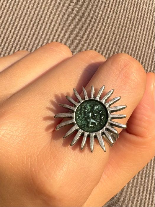 Кольцо ручной работы. С покрытием серебра 925. Из Турции