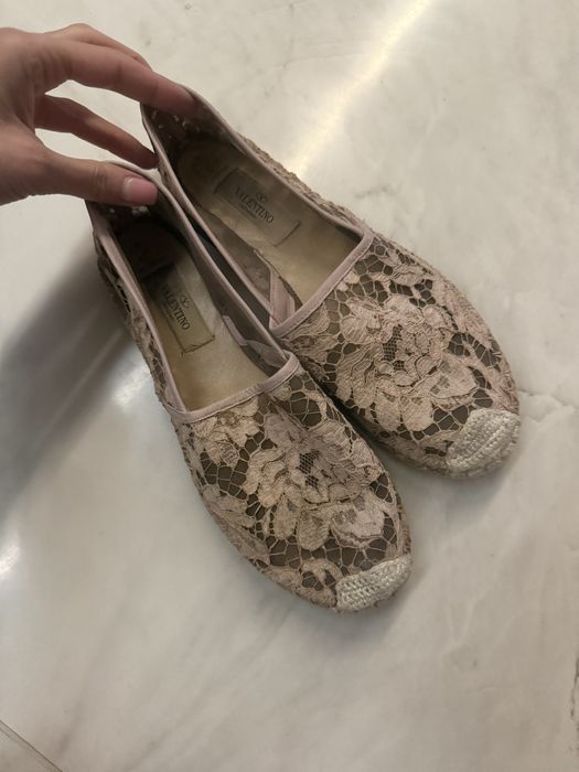 Еспадрили VALENTINo от дантела и кожа