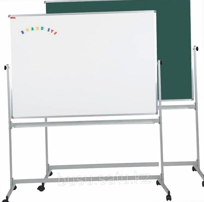 Двусторонняя доска 60x90 см напольная мобильная конструкция