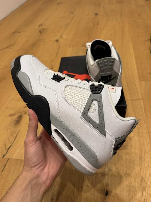 Jordan 4 Retro "White Cement" 48.5EUR Мъжки Кецове + Кутия