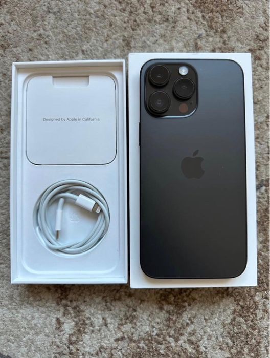 iPhone 14 Pro Max Grey, la cutie cu accessorii