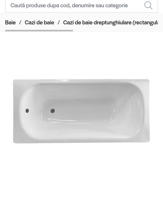 Cadă dreptunghiulară nouă