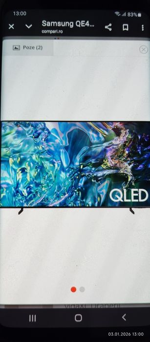 Qled Samsung 43 Q67 AU xxx impecabil Aproape Nou