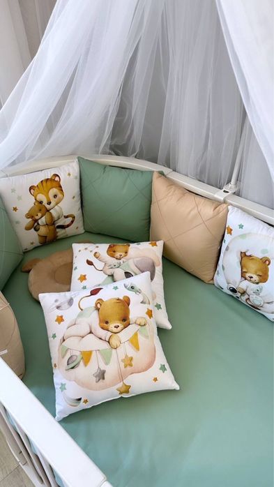 Бортики для детской кроватки