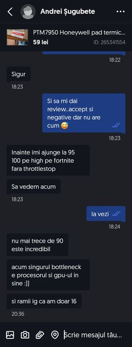 pad termic PTM7950 Honeywell 100% Original