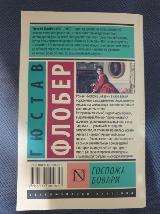 Книга: госпожа Бовари