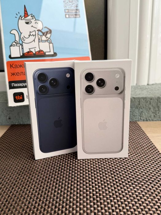 НОВ! НЕразпечатан! Iphone 17 PRO MAX Лизинг от 104лв/м silver blue USA