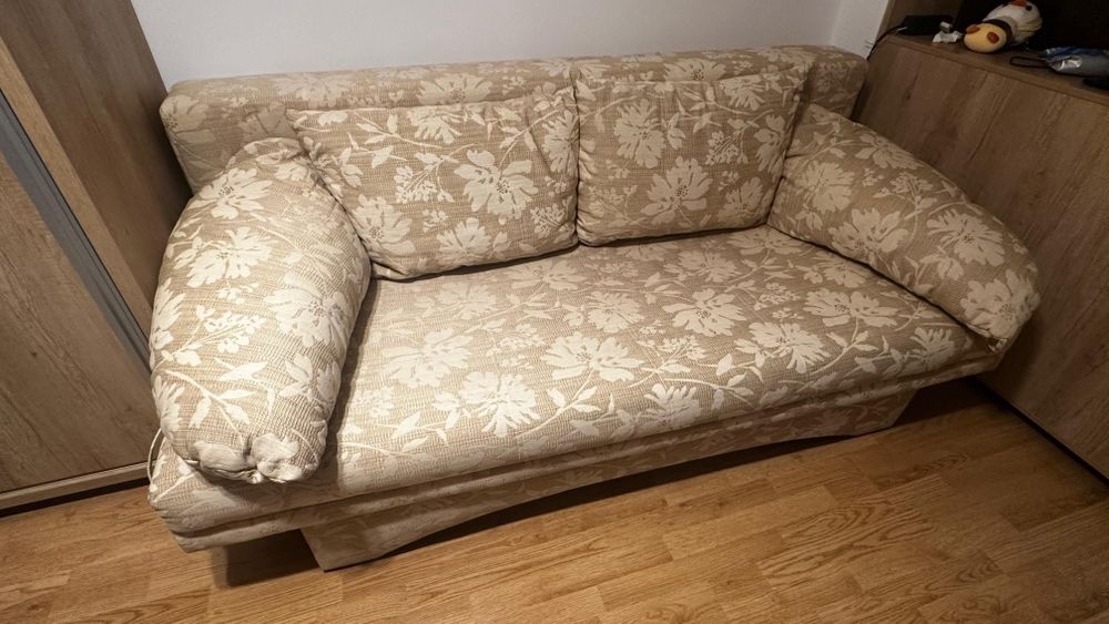 Canapea extensibilă 200x180, cu ladă depozitare