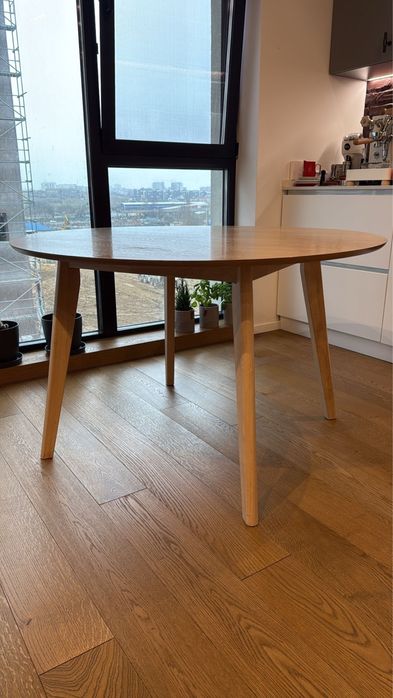 Masa rotunda Kave Home, 120 cm diametru lemn