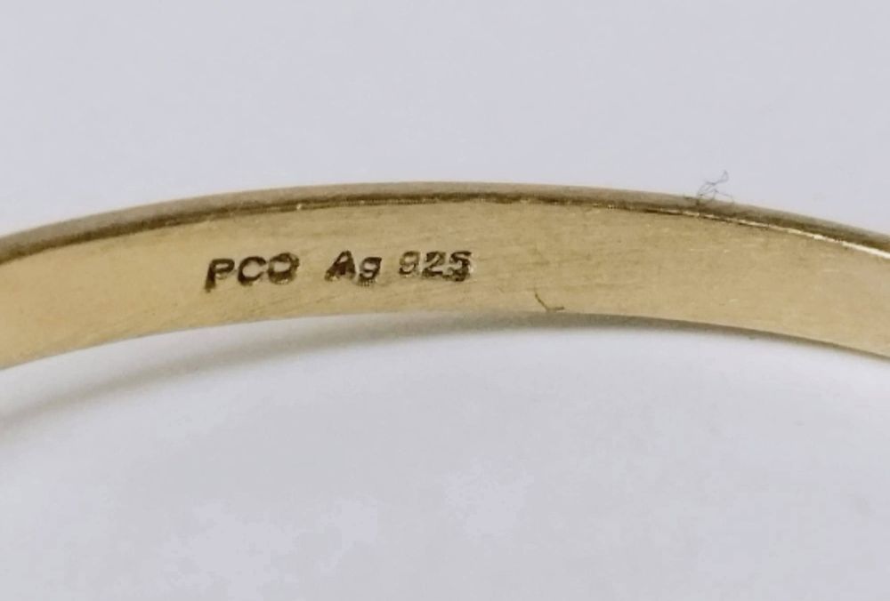 Vechi cercei din argint de 925 placati cu aur, PCO, copii